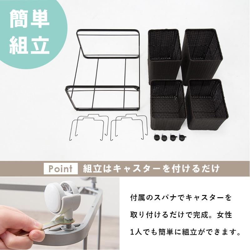 ランドリーラック 4個 ランドリーバスケット キャスター付き ランドリー収納 洗濯籠 洗濯物収納 ランドリーチェスト 通気性 おしゃれ シンプル 洗濯カゴ オシャ |  | 11