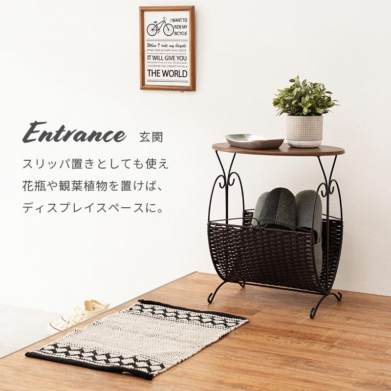 マガジンラック サイドテーブル 収納付き 完成品 おしゃれ ディスプレイラック 飾り棚 花台 ソファー横 ベッド横 雑誌 収納ラック マガジンテーブル |  | 10