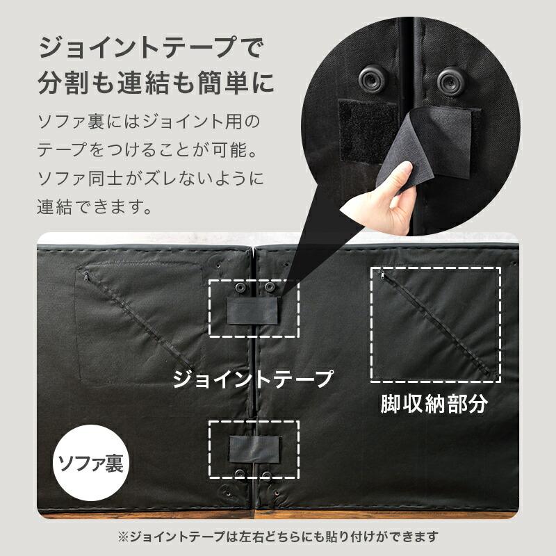 ソファベッド 4way 二人掛け レザー調 ファブリック ブラック/ホワイト/ベージュ/ダークネイビー/ライトグレー おしゃれ シンプルモダン モダン 北欧 高級感 | ブランド登録なし | 13
