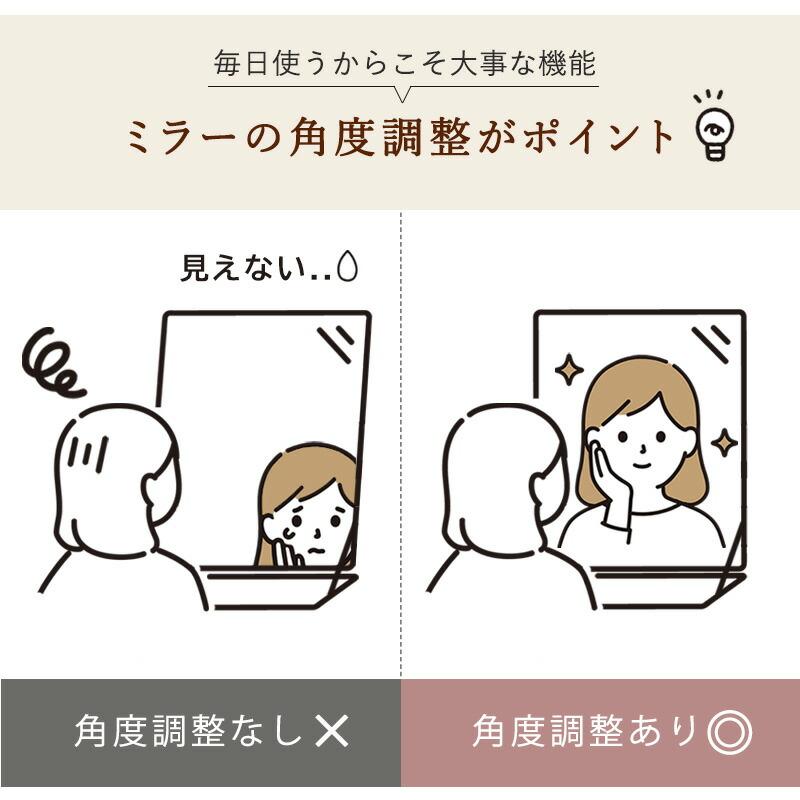 ドレッサー 木製 おしゃれ かわいい 1面鏡 化粧台 テーブル スツール セット 椅子付き 鏡台 収納 メイク デスク コンパクト |  | 10