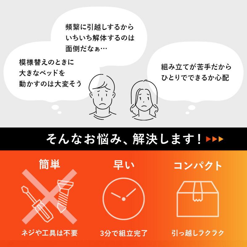 すのこベッド シングル シングルベッド コンパクト 宮棚付き 宮付き ヘッドボード付 省スペース 木製 通気性 ブラウン ナチュラル ホワイト レトロ 一人暮らし | ブランド登録なし | 02