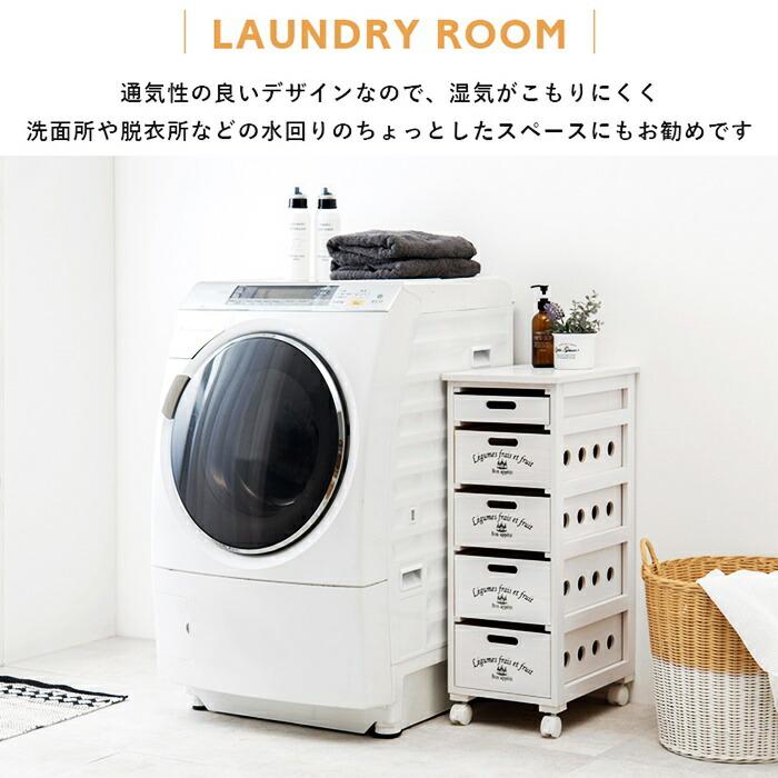 野菜ストッカー キッチンストッカー 木製 タイル天板 幅30 キャスター付き 食品ストッカー 野菜入れ キッチン収納 台所ストッカー 台所収納 おしゃれ ホワイト | ブランド登録なし | 06