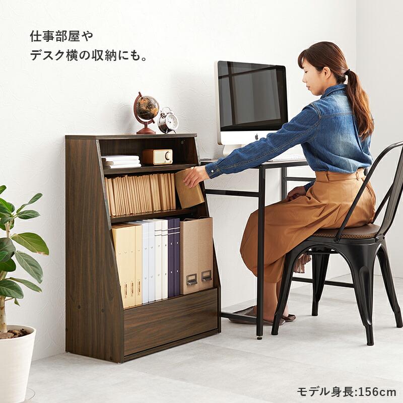 ブックラック 本棚 幅60cm ロータイプ ブックシェルフ 可動棚 飾り棚 ラック 木製 見せる収納 ブラウン ナチュラル ホワイト シンプル 北欧 モダン カントリー | ブランド登録なし | 13