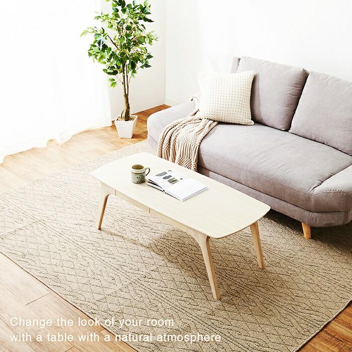 センターテーブル 幅110 ローテーブル 木製 ブラウン ナチュラル ホワイト おしゃれ 北欧 カントリー 引出し 引出し付き 木目調 収納付き 一人暮らし 座卓 | ブランド登録なし | 12
