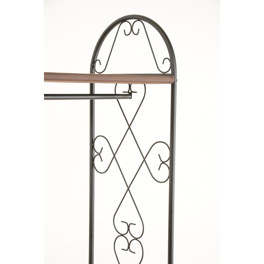 ハンガーラック 幅75cm キャスター付 棚付き 引き出し付き 洋服掛け コートハンガー 収納ラック 収納棚 KHR-3160BR |  | 01