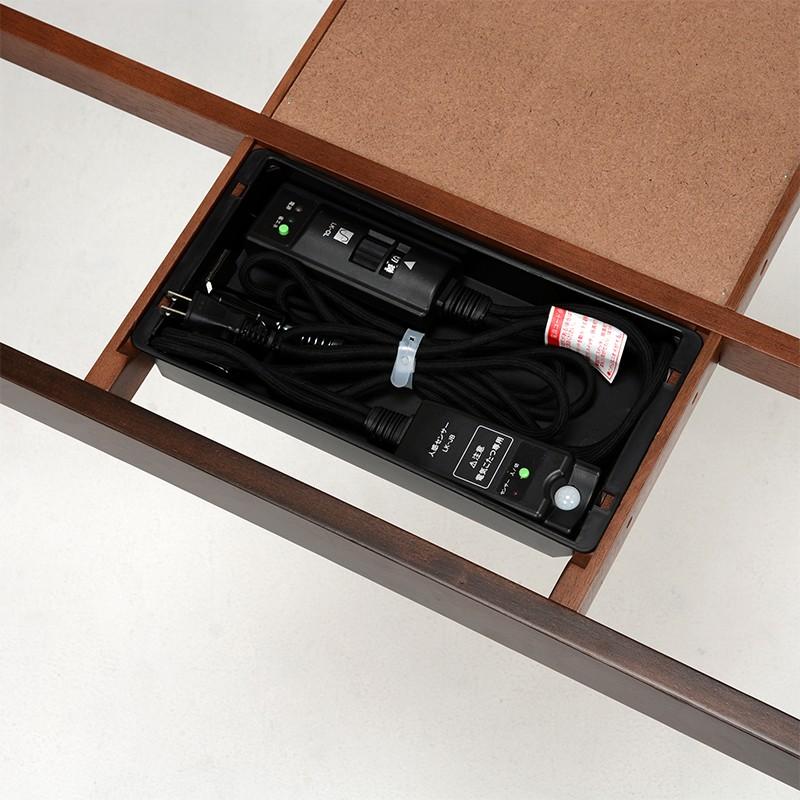 こたつテーブル 105×80cm 長方形 おしゃれ ダイニングこたつ コタツ 6段階高さ調節 高さ調整 オールシーズン KOT-7310DBR-105 |  | 03