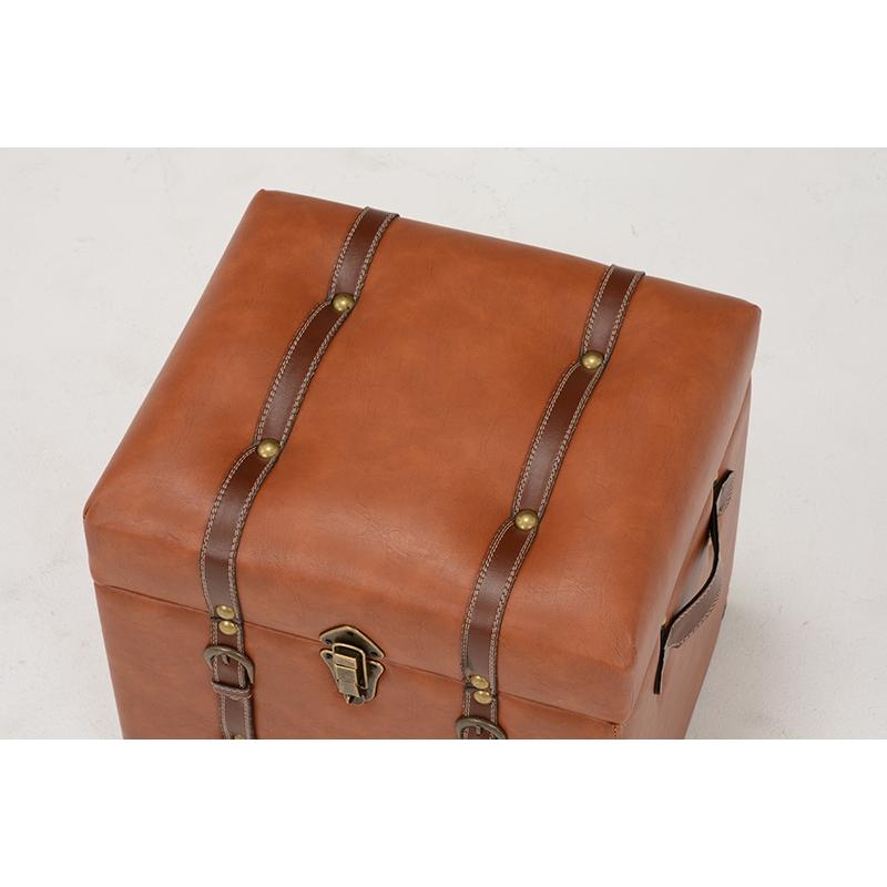 スツール アンティーク トランク型収納スツール いす 椅子 チェスターシリーズ 収納スツール MC-6000LBR |  | 01