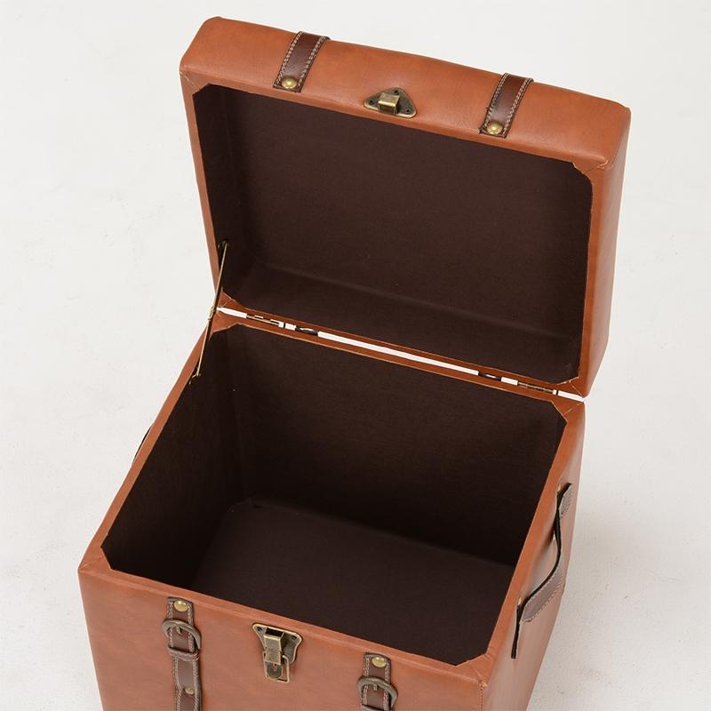 スツール アンティーク トランク型収納スツール いす 椅子 チェスターシリーズ 収納スツール MC-6000LBR |  | 02