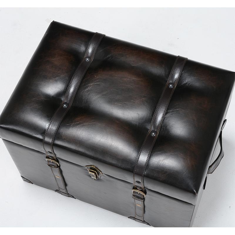 トランク型収納スツール チェスターシリーズ 収納スツール 椅子 チェア いす MC-6001DBR |  | 01