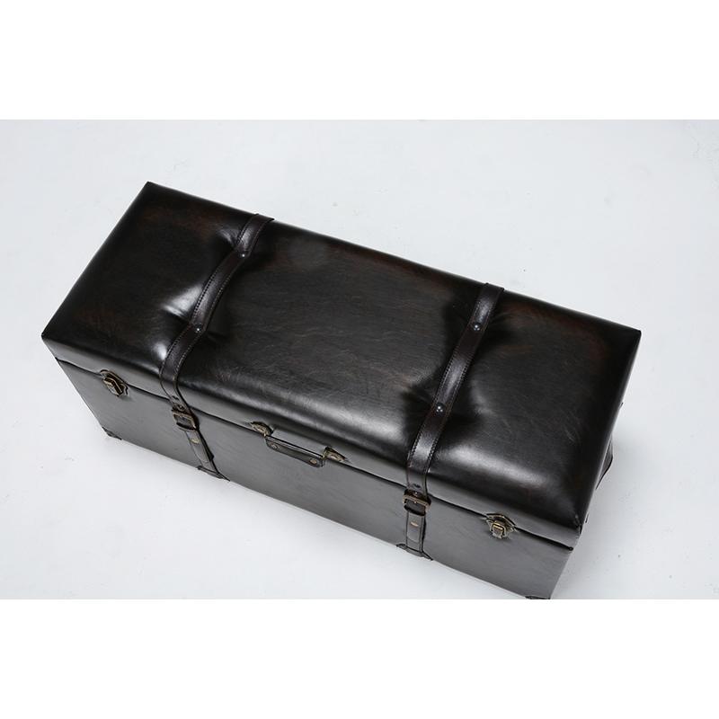 トランク型収納スツール チェア 椅子 チェスターシリーズ 収納スツール MC-6002DBR |  | 01