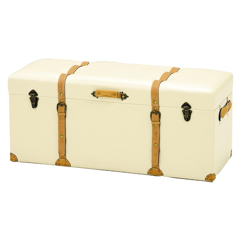 トランク型収納スツール 椅子 チェスターシリーズ 収納スツール チェア 長椅子 ベンチ MC-6002IV | 