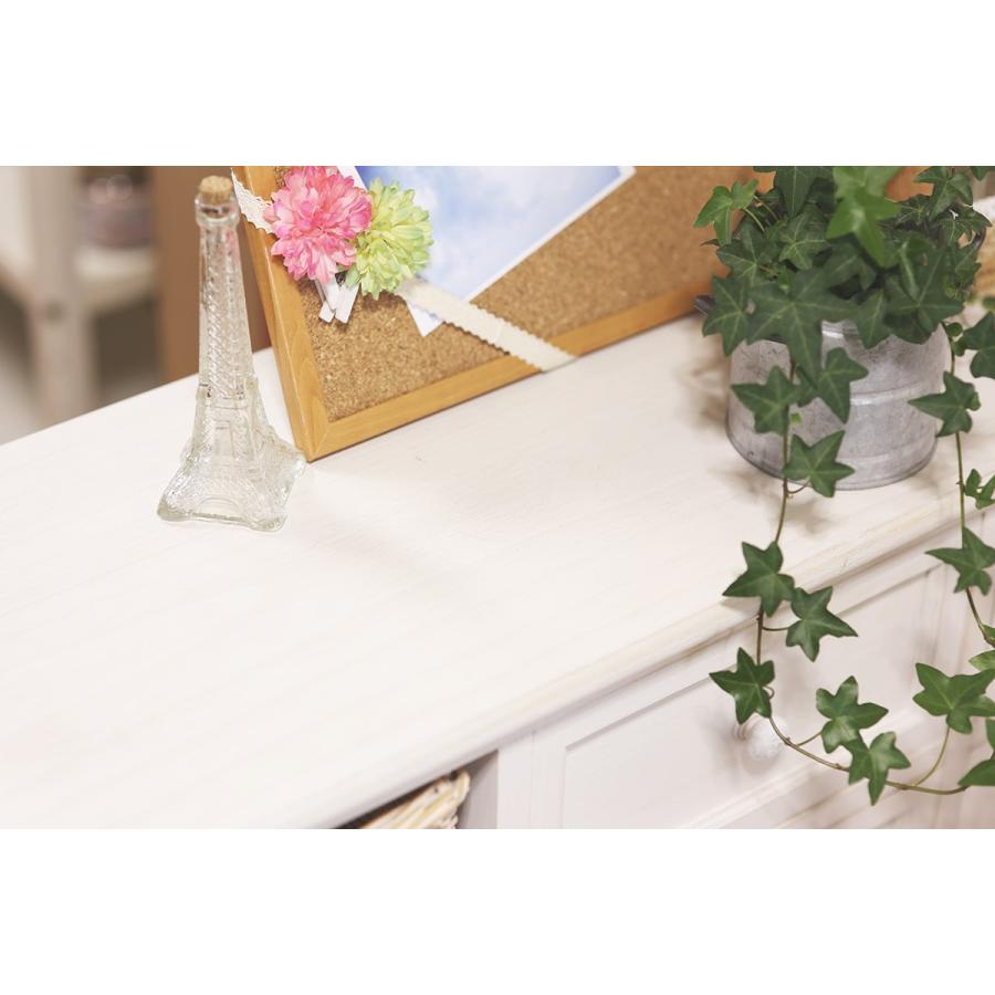 チェスト 幅85cm アンティーク調リビングチェスト 完成品 4段 奥行30 バスケット付 収納家具 MCH-5217AW |  | 03