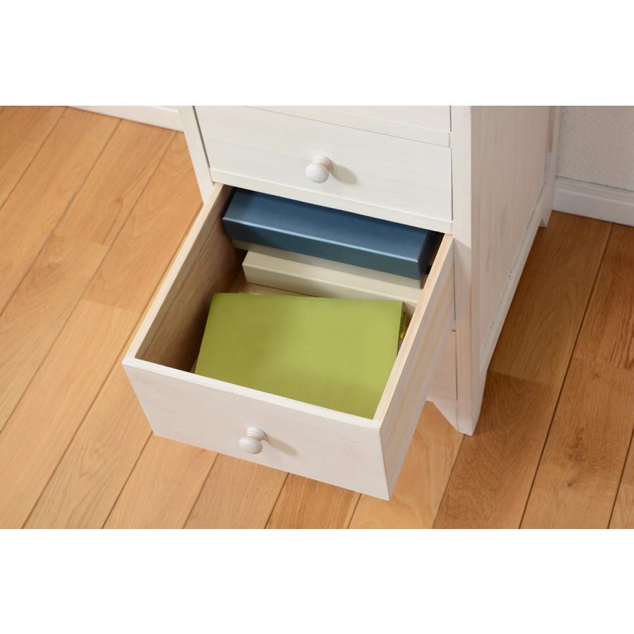 チェスト 多段チェスト 収納 書類収納ラック 書類入れ フレンチカントリーチェスト 木製 完成品 MCH-5261NAW |  | 09