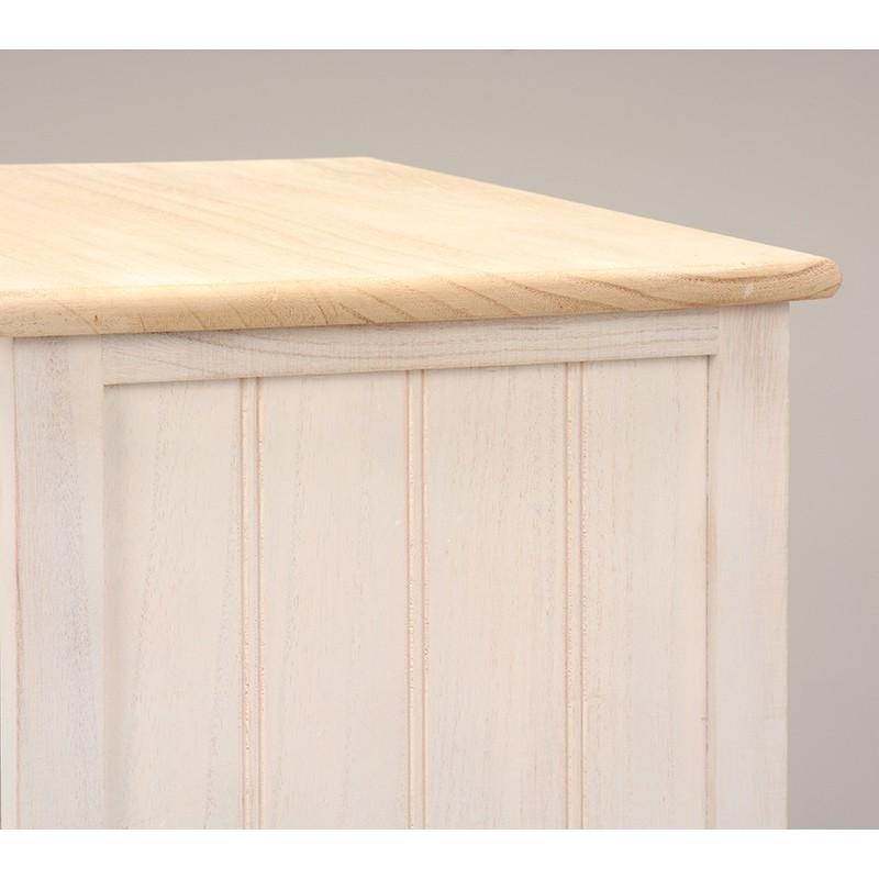 チェスト 完成品 白 4段 幅60cm フレンチカントリーチェスト ローチェスト タンス 箪笥 電話台  MCH-5276NAW |  | 02