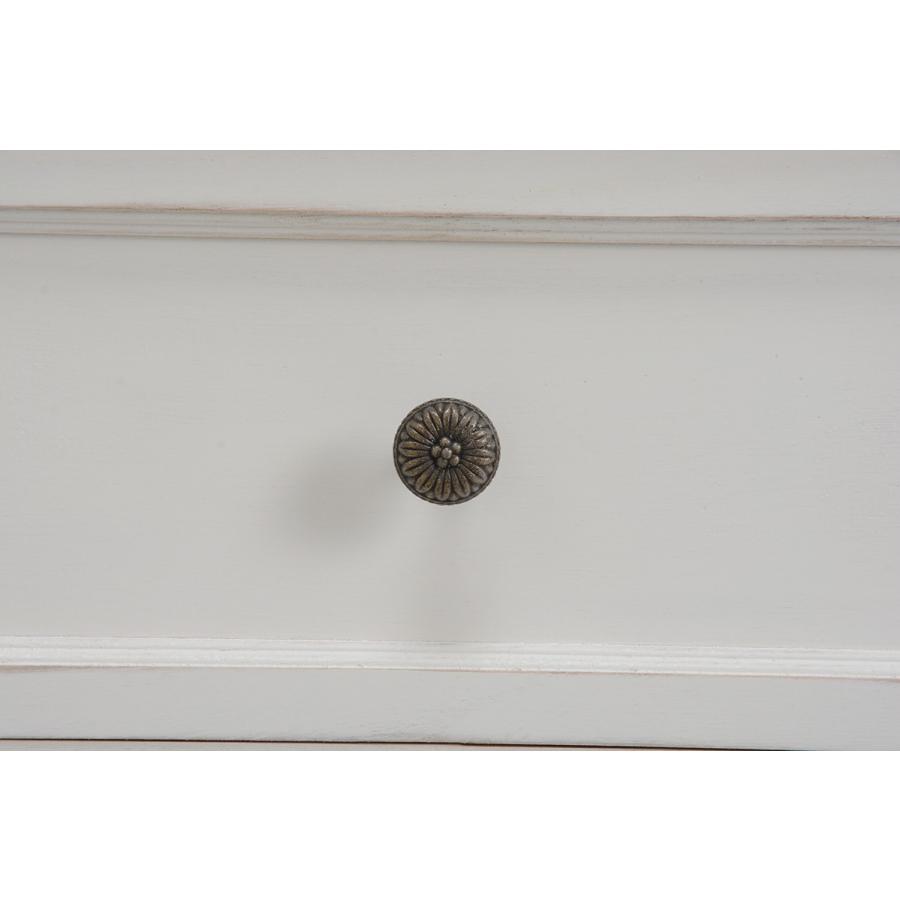 ローチェスト 2段 木製 アンティーク調チェスト 脚付きシャビーウッド フレンチカントリー チェスト MCH-5378AW |  | 03