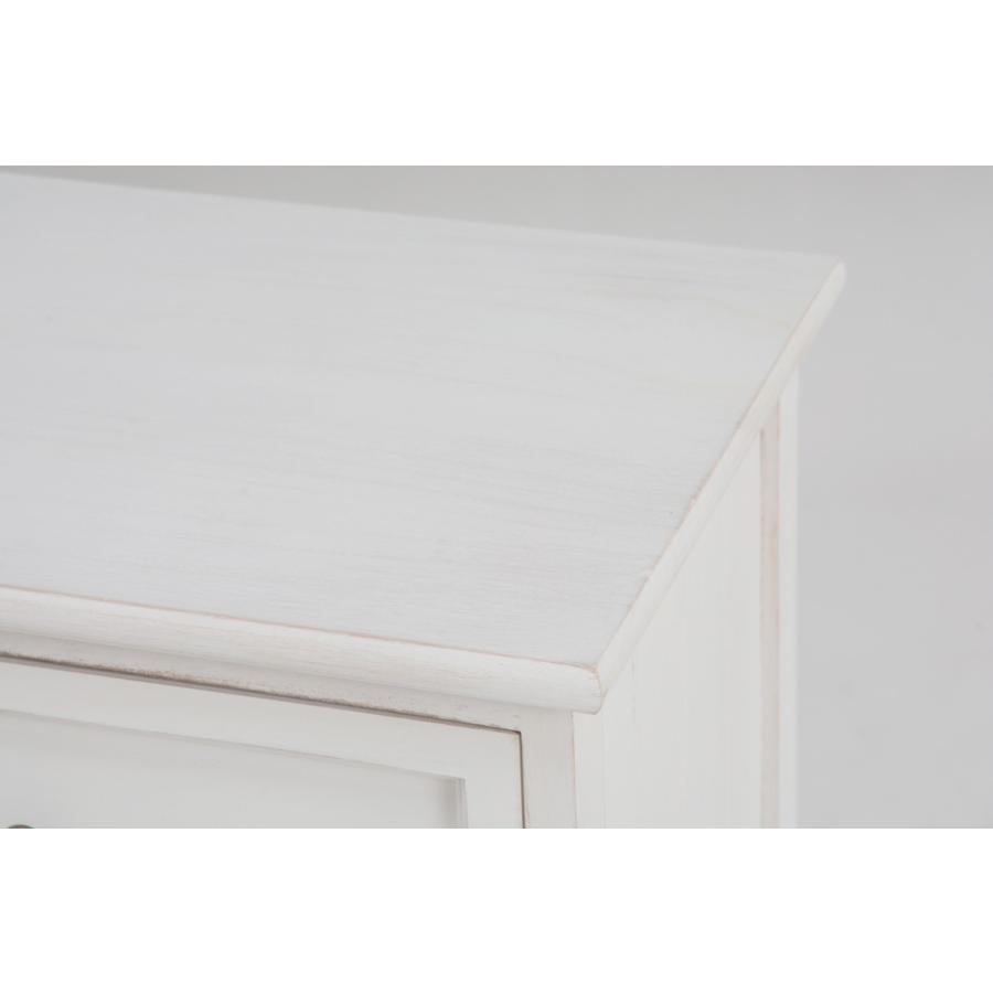 4段 チェスト 完成品 フレンチカントリー 脚付き 収納 白家具 姫系 白 1人暮らし 収納家具 シャビーウッド MCH-5384AW |  | 02