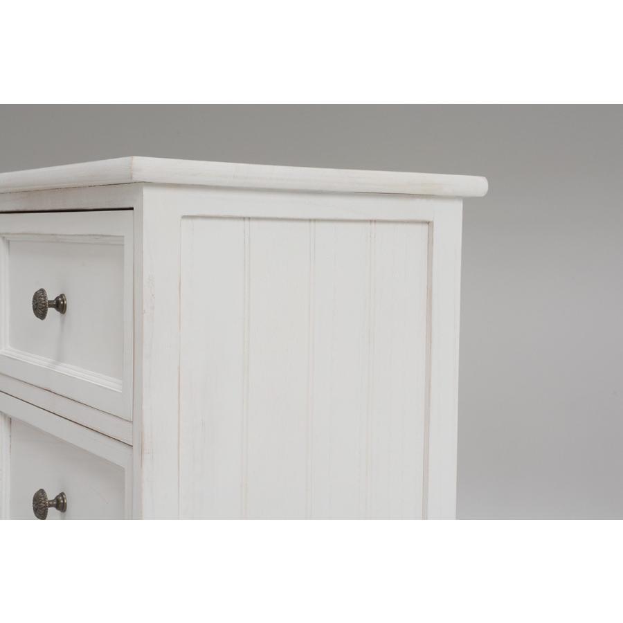 5段 チェスト 完成品 脚付き 収納 シャビーウッド アンティーク MCH-5385AW |  | 03