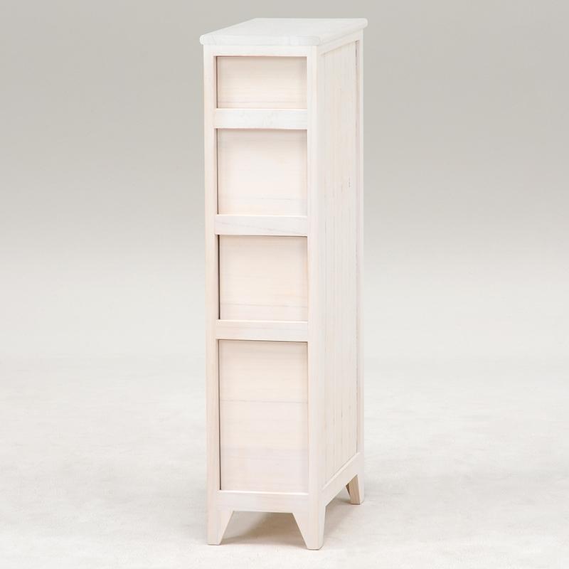 チェスト スリム 幅20cm 4段 スリムチェスト キッチン収納 キッチンラック 収納家具 棚 MCH-5480AW |  | 01