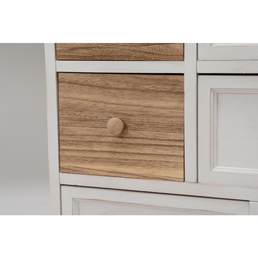 チェスト 幅60cm ローチェスト アンティーク調チェスト 完成品 リビング収納 収納家具 収納棚 MCH-5716AW |  | 02