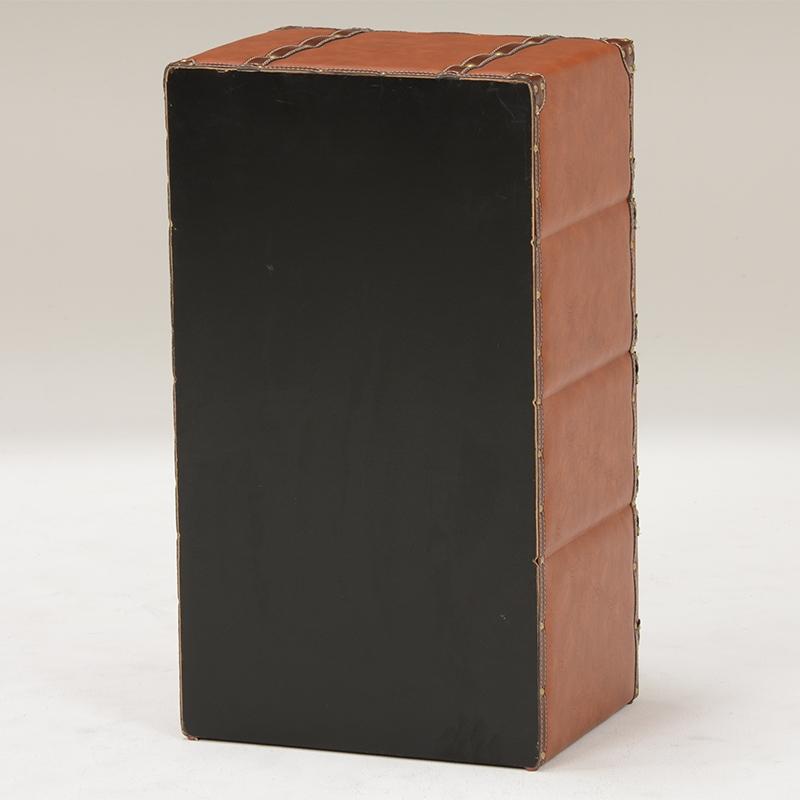 トランク型 チェスト 4段 トランク収納 レザー 合皮 収納家具 衣類収納 小物収納 デザイン MCH-6004LBR |  | 02