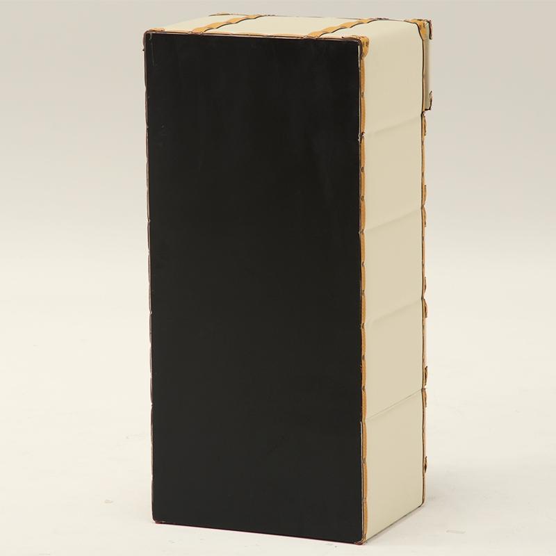 トランク型 チェスト 4段 トランク収納 レザー 合皮 収納家具 衣類収納 小物収納 デザイン MCH-6005IV |  | 02