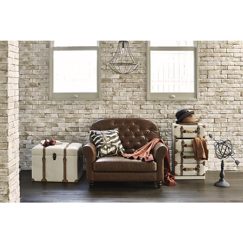 トランク型 チェスト 4段 トランク収納 レザー 合皮 収納家具 衣類収納 小物収納 デザイン MCH-6005IV |  | 05