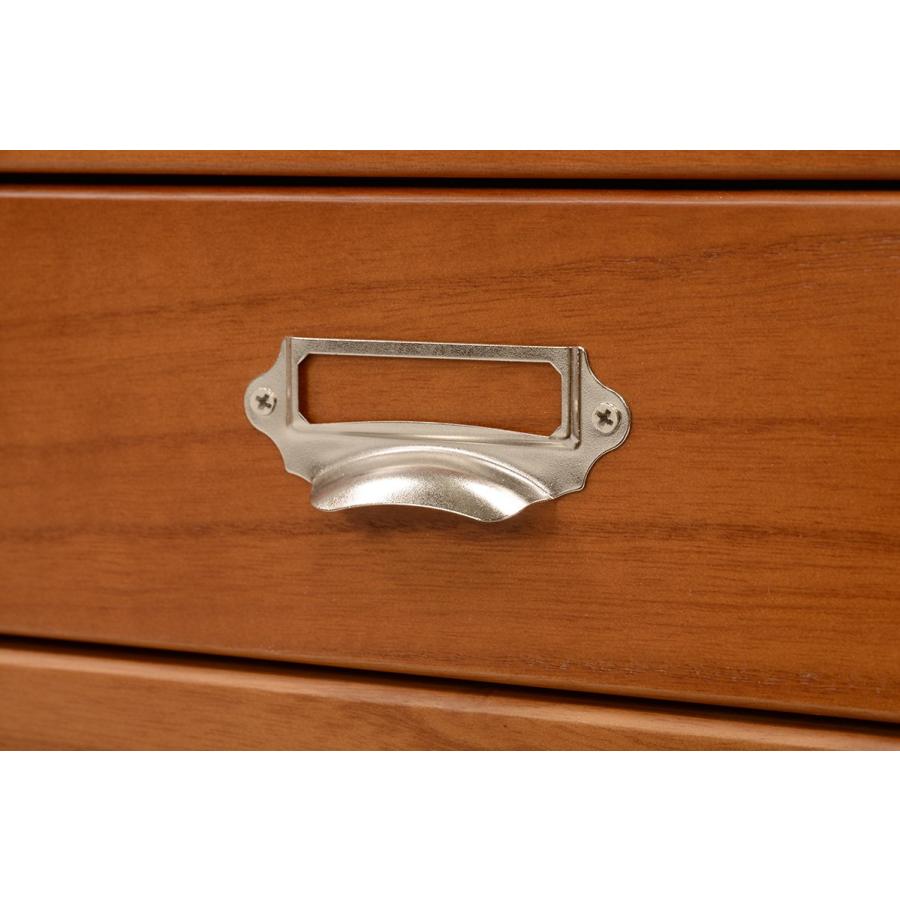 書類 引き出し A4対応 木製 書類ケース 5段 チェスト キャスター付き 鍵付き 北欧 ヴィンテージ リビング収納 木製チェスト MCH-6580 |  | 03