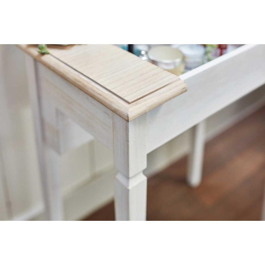 機能的コンパクトドレッサー スツール付 ドレッサーテーブル 幅60cm 1面鏡ドレッサー 化粧台 スツール付き  MD-5295NAW |  | 12