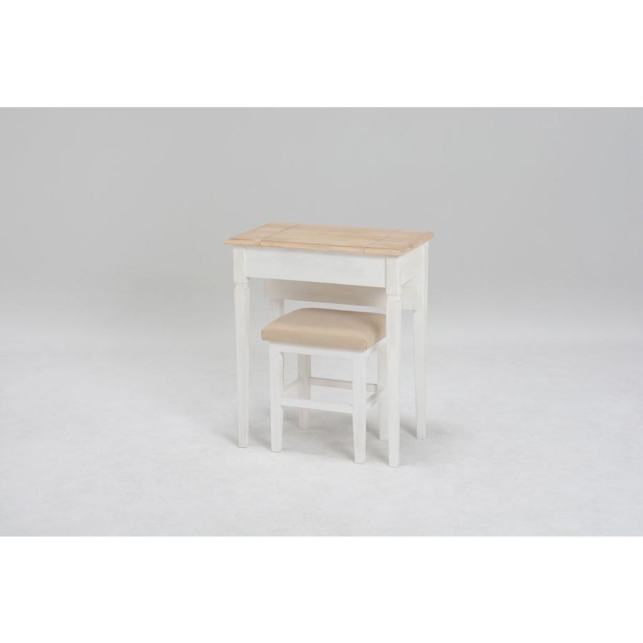 機能的コンパクトドレッサー スツール付 ドレッサーテーブル 幅60cm 1面鏡ドレッサー 化粧台 スツール付き  MD-5295NAW |  | 18