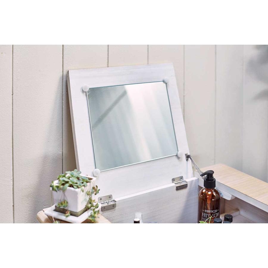 機能的コンパクトドレッサー スツール付 ドレッサーテーブル 幅60cm 1面鏡ドレッサー 化粧台 スツール付き  MD-5295NAW |  | 04