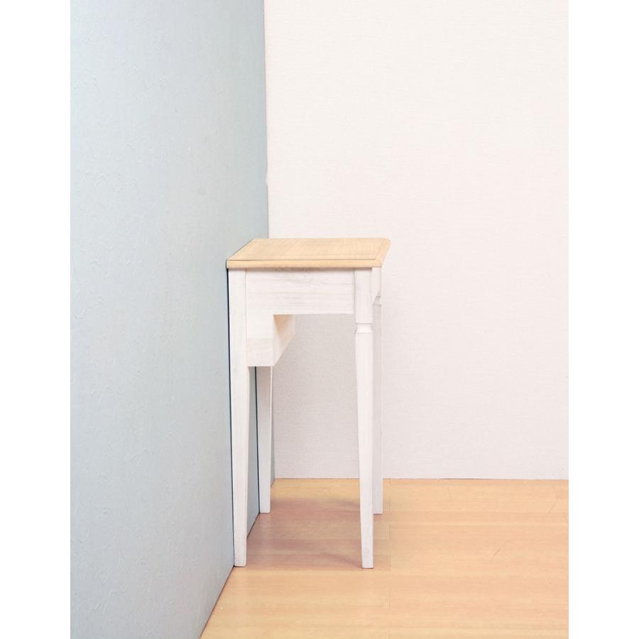 機能的コンパクトドレッサー スツール付 ドレッサーテーブル 幅60cm 1面鏡ドレッサー 化粧台 スツール付き  MD-5295NAW |  | 08