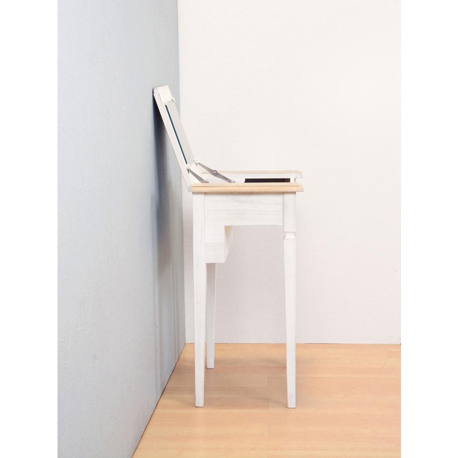 機能的コンパクトドレッサー スツール付 ドレッサーテーブル 幅60cm 1面鏡ドレッサー 化粧台 スツール付き  MD-5295NAW |  | 09