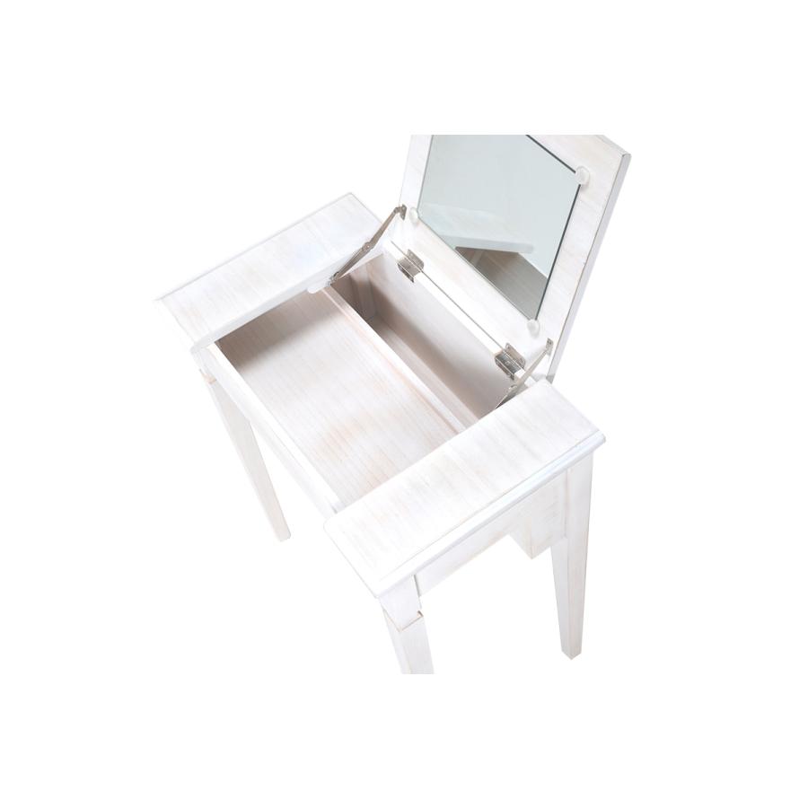 機能的コンパクトドレッサー スツール付 ドレッサーテーブル 幅60cm 1面鏡ドレッサー 化粧台 スツール付き MD-5295WS |  | 09