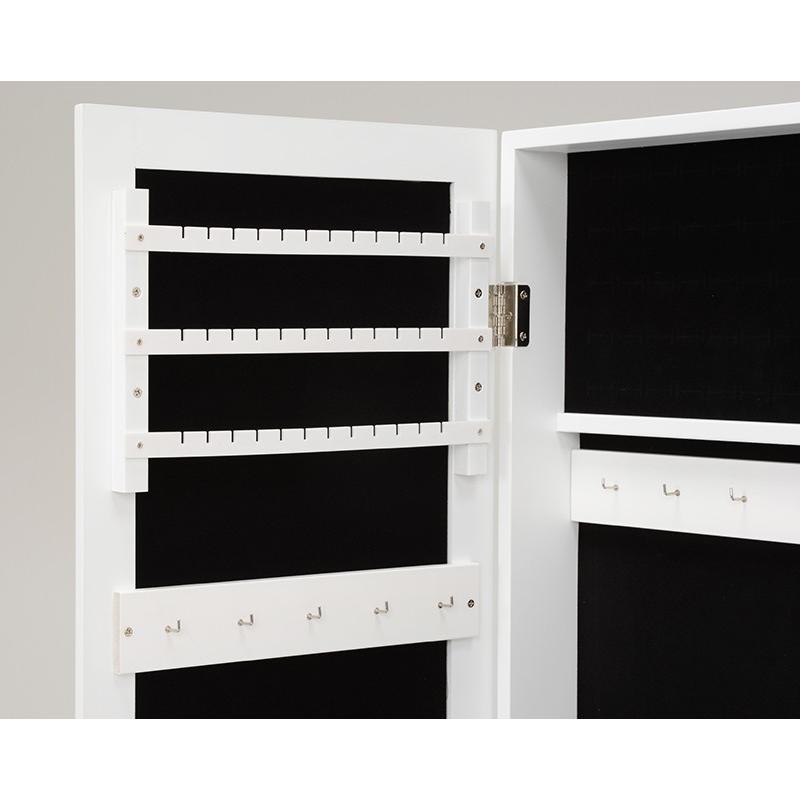 スタンドミラー 姿見 デザインスタンドミラー 全身鏡 収納 鏡 小物入れ MD-6565WH |  | 11