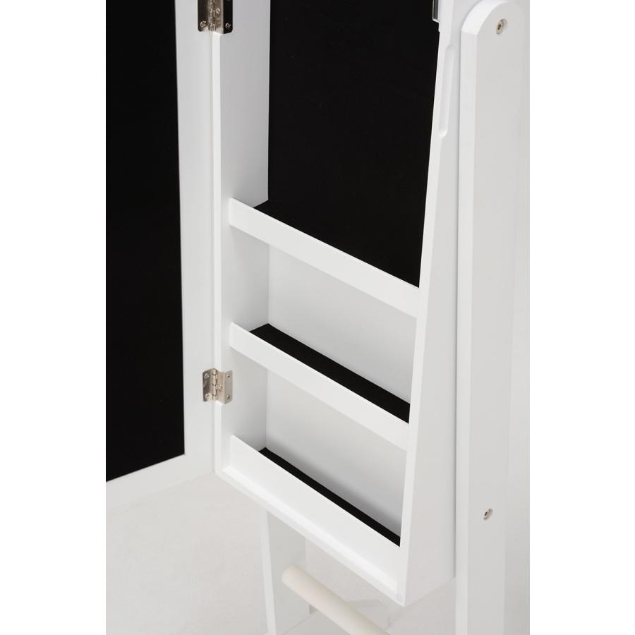 スタンドミラー 姿見 デザインスタンドミラー 全身鏡 収納 鏡 小物入れ MD-6565WH |  | 13