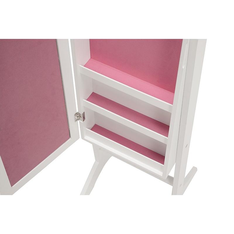 スタンドミラー 姿見 デザインスタンドミラー 全身鏡 収納 鏡 小物入れ MD-6565WH |  | 16