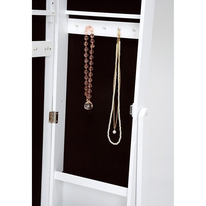 スタンドミラー 姿見 デザインスタンドミラー 全身鏡 収納 鏡 小物入れ MD-6565WH |  | 04