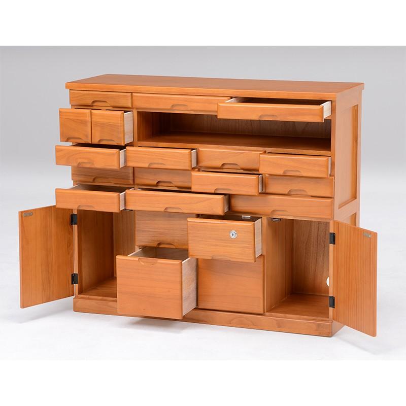 キャビネット 鍵付き 幅93cm FAX台 リビング キッチン ラック シェルフ　収納家具 収納棚 おしゃれ MFX-6232NA |  | 01