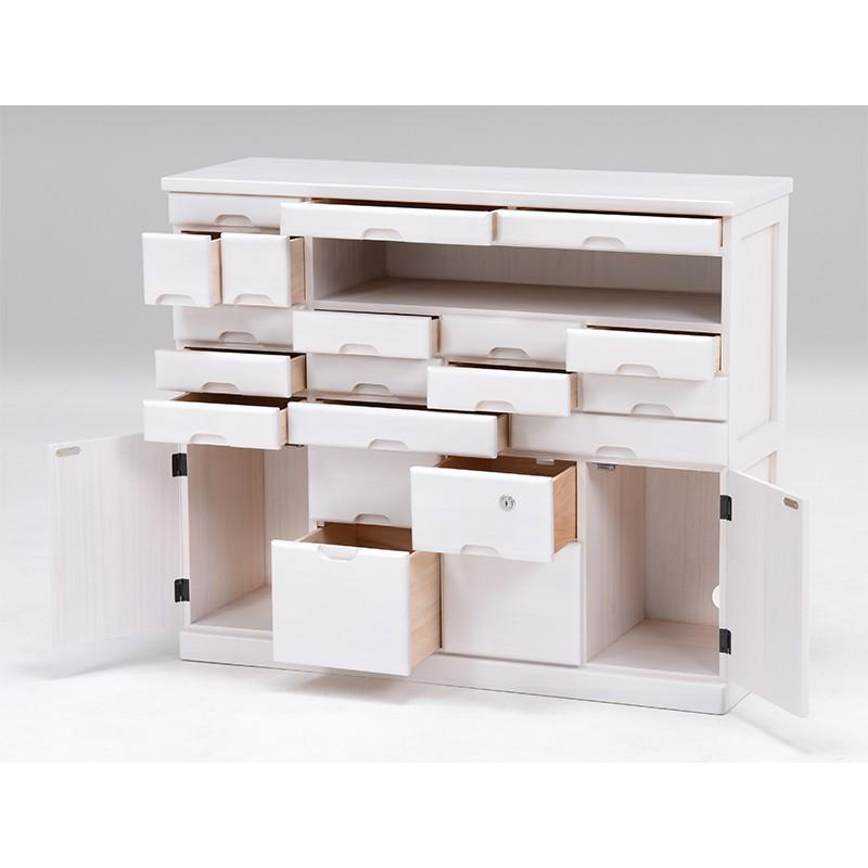 キャビネット 鍵付き 幅93cm FAX台 リビング キッチン ラック シェルフ 収納家具 収納棚 おしゃれ MFX-6232WS |  | 01