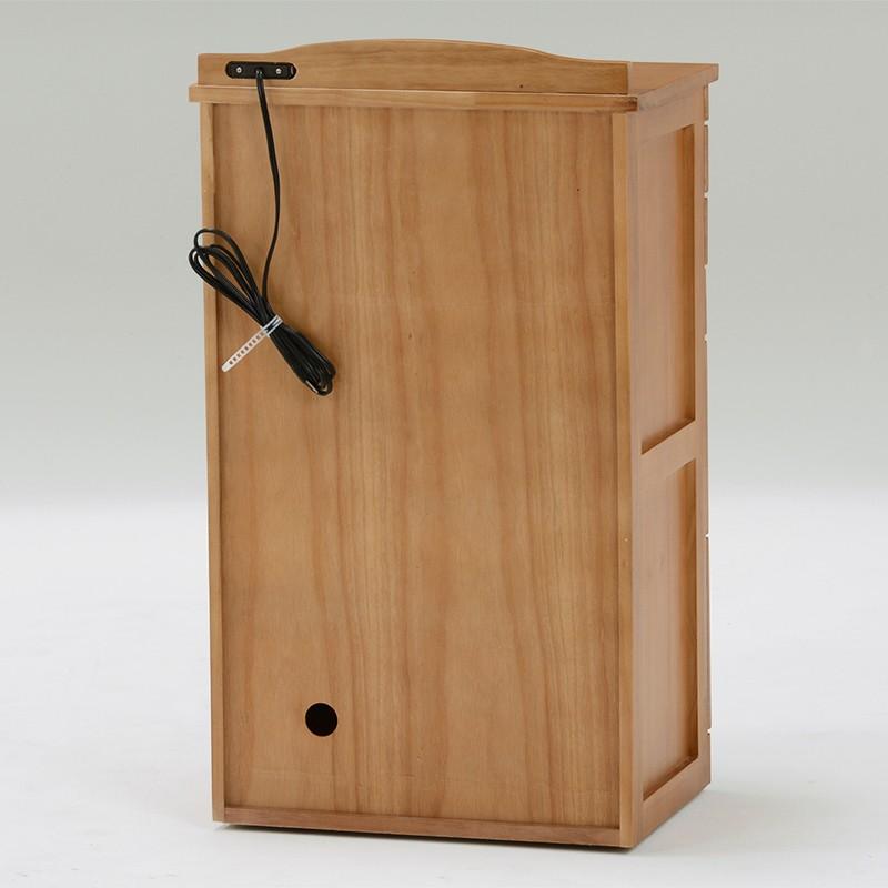 キャビネット 鍵付き 幅48cm 隠しキャスター付き コンセント付きラック シェルフ 引き出し 扉付き 収納家具 収納棚 MFX-8207LBR |  | 02