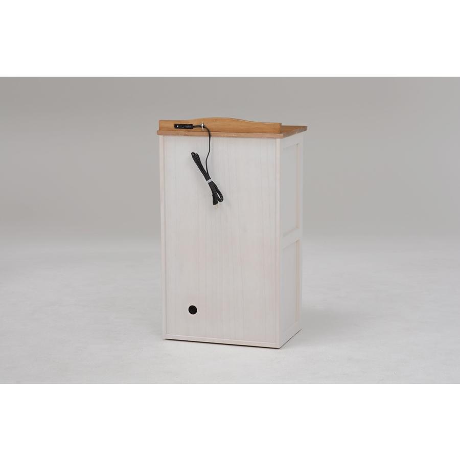 キャビネット 鍵付き 幅48cm 隠しキャスター付き コンセント付き ラック シェルフ 扉付き 収納家具 収納棚 MFX-8207NW |  | 02