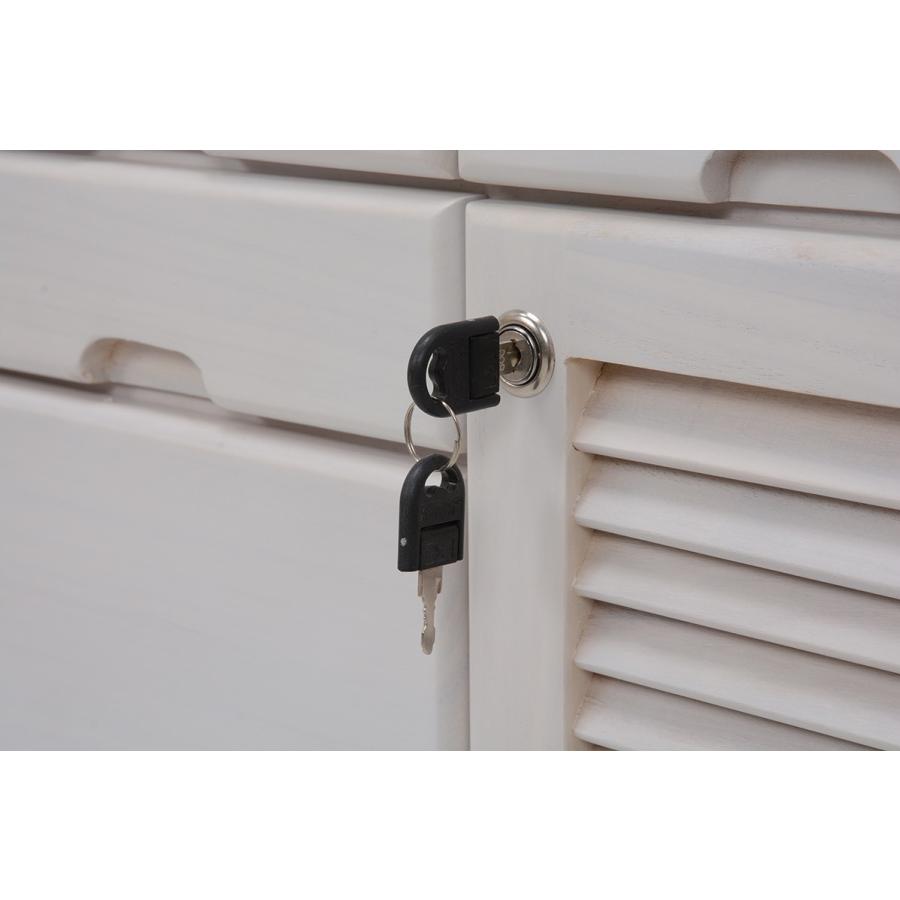 キャビネット 鍵付き 幅48cm 隠しキャスター付き コンセント付き ラック シェルフ 扉付き 収納家具 収納棚 MFX-8207NW |  | 05