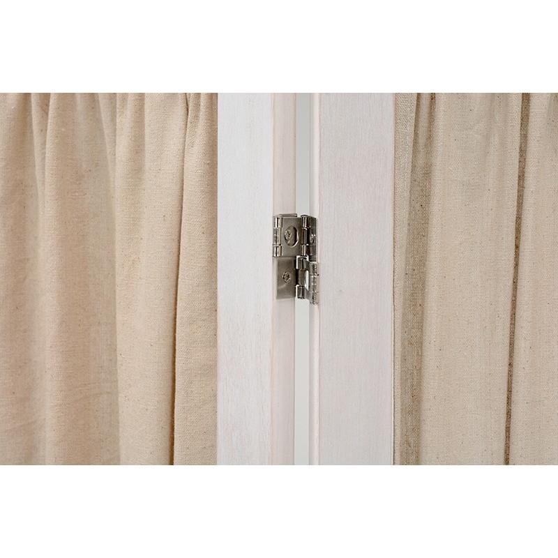 パーテーション 3連 シャビーウッド フレンチカーテン 間仕切り つい立 MS-5413AW |  | 04