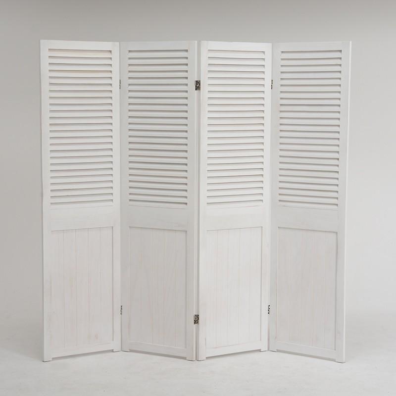 パーテーション 4連 シャビーウッド フレンチ 間仕切り つい立 MS-5914AW | 