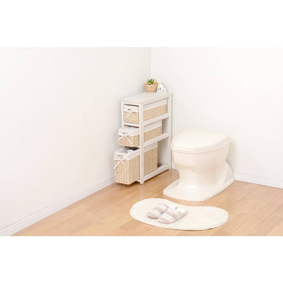 トイレラック 棚 サニタリーラック ラック トイレラック 収納ラック  完成品 MTR-7300WS |  | 02