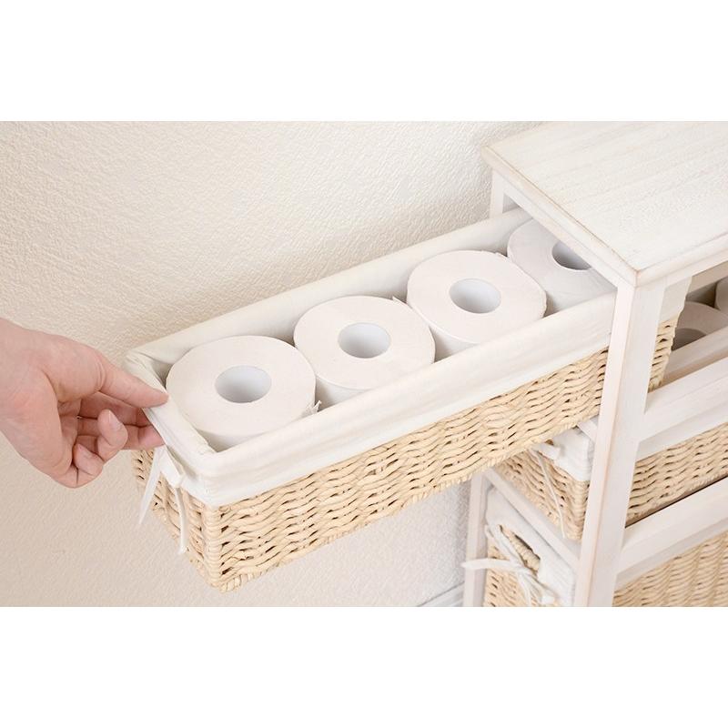 トイレラック 棚 サニタリーラック ラック トイレラック 収納ラック  完成品 MTR-7300WS |  | 04