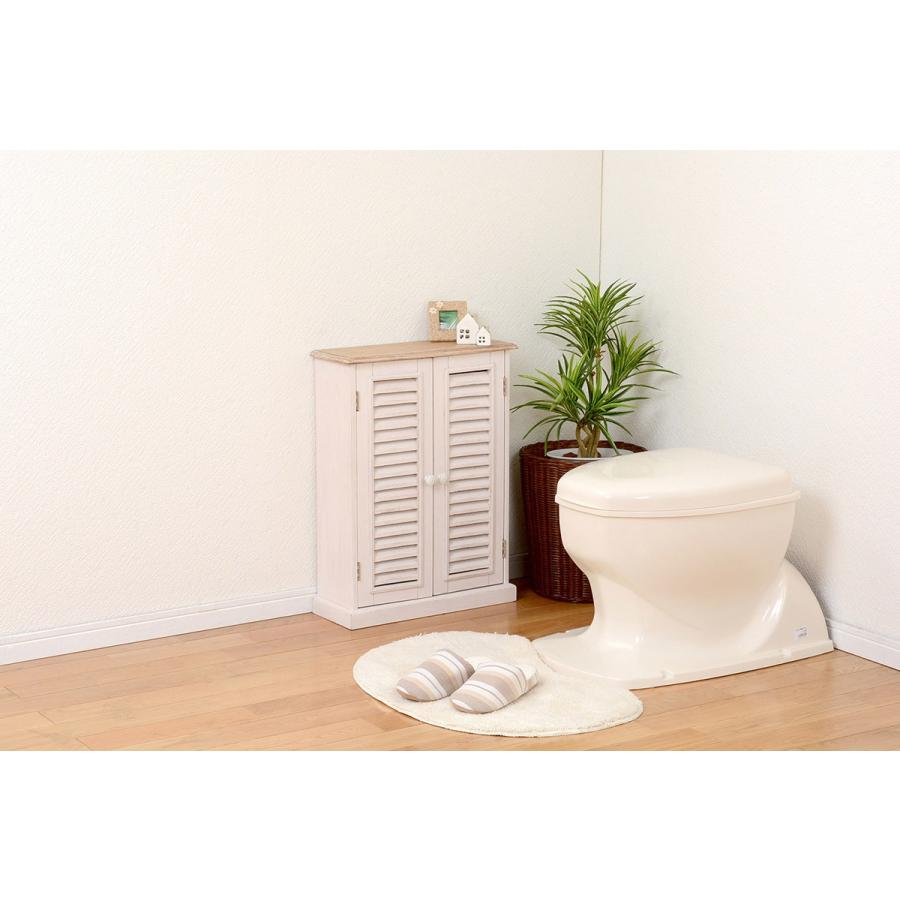 完成品 トイレラック トイレラック収納 ラック ストッカー  フレンチ MTR-7329WH |  | 02