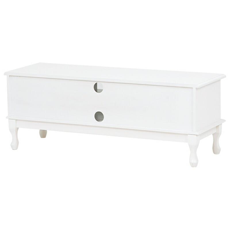テレビ台 ローボード 姫系 猫脚 おしゃれ 収納 ロータイプ 白家具 ホワイトアンティーク 木製 TV台 MTV-6327 |  | 02