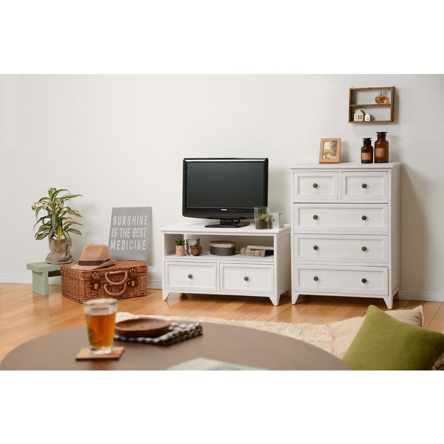 テレビ台 完成品 テレビボード シャビーウッド  TV台  26型 26インチ 26V MTV-5382AW |  | 10