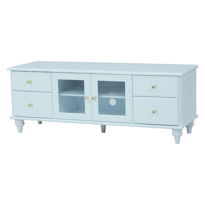 テレビ台 120 テレビボード ローボードTV台 エレガント メルヘン収納 46型 46インチ 46V MTV-5882WH | 